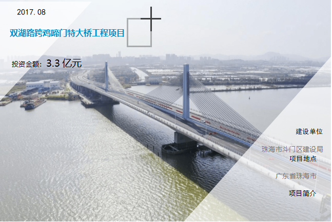 双湖路跨鸡啼门特大桥工程项目